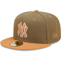 Adult Men's New York Yankees New Era Two-Tone Color Pack 59FIFTY Fitted Hat - Olive/Brown