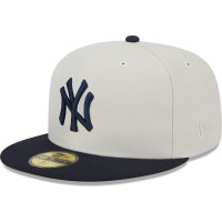 Adult Men's New York Yankees New Era World Class Back Patch 59FIFTY Fitted Hat - Gray/Navy