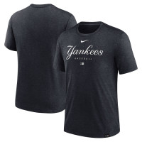 Adult Men's New York Yankees Authentic Collection Early Work Tri-Blend Performance baseball T-shirt - Heather Charcoal
