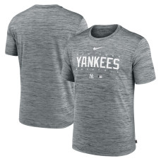 Adult Men's New York Yankees Authentic Collection Velocity Performance Practice baseball T-shirt - Heather Gray Adult Men's New York Yankees Authentic Collection Velocity Performance Practice baseball T-shirt - Heather Gray