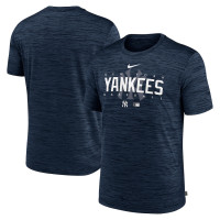 Adult Men's New York Yankees Authentic Collection Velocity Performance Practice baseball T-shirt - Navy