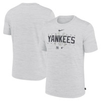 Adult Men's New York Yankees Authentic Collection Velocity Performance Practice baseball T-shirt - White