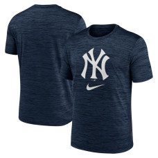 Adult Men's New York Yankees Logo Velocity Performance baseball T-shirt - Navy