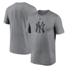 Adult Men's New York Yankees New Legend Logo baseball T-shirt - Heather Charcoal