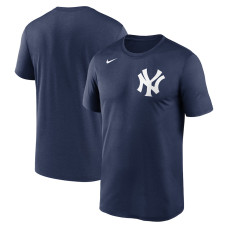 Adult Men's New York Yankees New Legend Wordmark baseball T-shirt - Navy