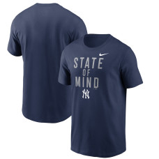 Adult Men's New York Yankees State of Mind Hometown baseball T-shirt - Navy