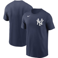 Adult Men's New York Yankees Team Wordmark baseball T-shirt - Navy