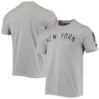 Adult Men's New York Yankees Pro Standard Team Logo baseball T-shirt - Gray