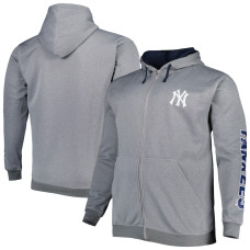 Adult Men's New York Yankees Profile Big & Tall Pullover baseball Hoodie - Ash Adult Men's New York Yankees Profile Big & Tall Pullover baseball Hoodie - Ash