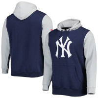 Adult Men's New York Yankees Stitches Team Pullover baseball Hoodie - Navy/Gray Adult Men's New York Yankees Stitches Team Pullover baseball Hoodie - Navy/Gray