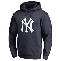 Adult Men's New York Yankees Team Color Primary Logo 2 Pullover baseball Hoodie - Navy