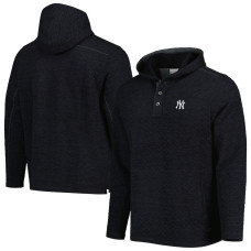 Adult Men's New York Yankees Tommy Bahama Queensland Quilted baseball Hoodie - Black