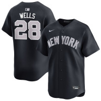 Men's Austin Wells #28 New York Yankees Alternate Jersey - Navy Limited