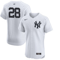 Youth Austin Wells #28 New York Yankees Home Jersey - White Elite