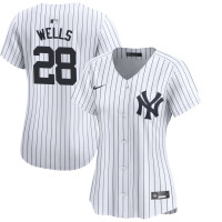 Women's Austin Wells #28 New York Yankees Home Jersey - White Limited