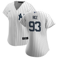 Women's Ben Rice #93 New York Yankees Home Jersey - White Replica Women's Ben Rice #93 New York Yankees Home Jersey - White Replica