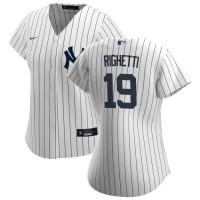 Women's Dave Righetti #19 New York Yankees Home Retired Player Jersey - White Replica