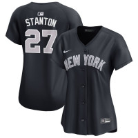 Women's Giancarlo Stanton #27 New York Yankees Alternate Jersey - Navy Limited