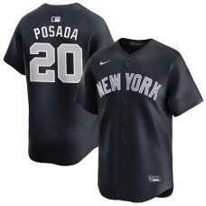 Men's Jorge Posada #20 New York Yankees Alternate Retired Player Jersey - Navy Limited