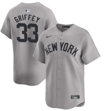Men's Ken Griffey Sr. #33 New York Yankees Away Retired Player Jersey - Gray Limited