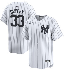 Men's Ken Griffey Sr. #33 New York Yankees Home Retired Player Jersey - White Limited