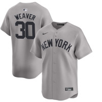 Men's Luke Weaver #30 New York Yankees Away Jersey - Gray Limited