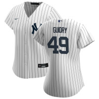 Women's Ron Guidry #49 New York Yankees Home Retired Player Jersey - White Replica