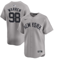 Men's Will Warren #98 New York Yankees Away Jersey - Gray Limited
