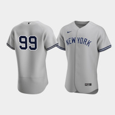 Mens New York Yankees Aaron Judge Authentic Road Gray Jersey