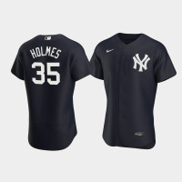 Mens New York Yankees Clay Holmes Authentic Alternate Black Jersey