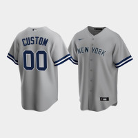 Mens New York Yankees Custom Replica Road Gray Jersey Mens New York Yankees Custom Replica Road Gray Jersey
