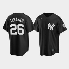 Mens New York Yankees D.J. LeMahieu Replica Fashion Black Jersey