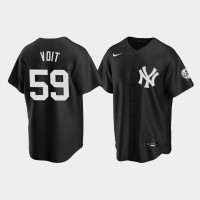 Mens New York Yankees Luke Voit Replica Fashion Black Jersey