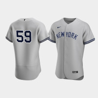 Mens New York Yankees Luke Voit Authentic Road Gray Jersey