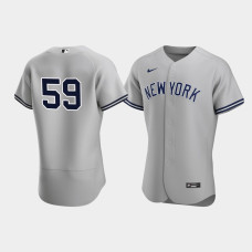 Mens New York Yankees Luke Voit Authentic Road Gray Jersey