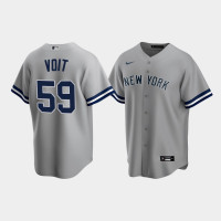 Mens New York Yankees Luke Voit Replica Road Gray Jersey Mens New York Yankees Luke Voit Replica Road Gray Jersey