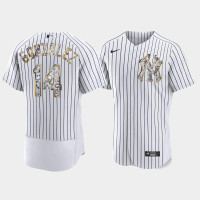 New York Yankees #14 Marwin Gonzalez Mens Diamond Edition Jersey - White New York Yankees #14 Marwin Gonzalez Mens Diamond Edition Jersey - White