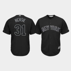 New York Yankees #31 Aaron Hicks 2019 Players' Weekend Hicksie Black Replica Jersey Mens