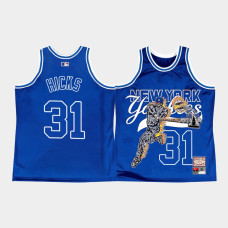 Mens New York Yankees Aaron Hicks #31 Royal x Warren Lotas Jersey