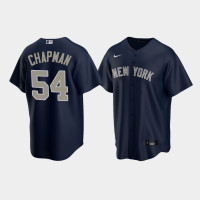 Mens New York Yankees #54 Aroldis Chapman Navy Replica Nike Alternate Jersey Mens New York Yankees #54 Aroldis Chapman Navy Replica Nike Alternate Jersey