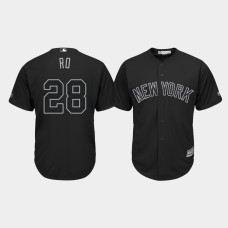 New York Yankees #28 Austin Romine 2019 Players' Weekend Ro Black Replica Jersey Mens