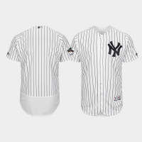 Mens New York Yankees White 2019 Postseason Authentic Flex Base Jersey