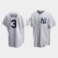 Mens New York Yankees #3 Babe Ruth Cooperstown Collection Home White Jersey Mens New York Yankees #3 Babe Ruth Cooperstown Collection Home White Jersey