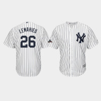 New York Yankees Mens #26 DJ LeMahieu 2019 Postseason White Official Cool Base Jersey