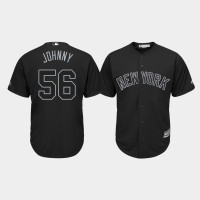 New York Yankees #56 Jonathan Holder 2019 Players' Weekend Johnny Black Replica Jersey Mens New York Yankees #56 Jonathan Holder 2019 Players' Weekend Johnny Black Replica Jersey Mens