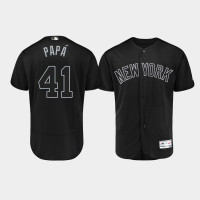 Mens New York Yankees Authentic #41 Miguel Andujar 2019 Players' Weekend Black Papá Jersey