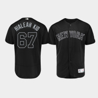 Mens New York Yankees Authentic #67 Nestor Cortes Jr. 2019 Players' Weekend Black Hialeah Kid Jersey