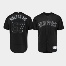 Mens New York Yankees Authentic #67 Nestor Cortes Jr. 2019 Players' Weekend Black Hialeah Kid Jersey