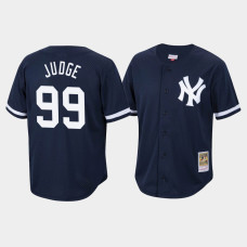Aaron Judge New York Yankees Mitchell & Ness Navy Cooperstown Collection Mesh Batting Practice Jersey