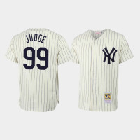 Aaron Judge New York Yankees Mitchell & Ness Cream Throwback Authentic Jersey Aaron Judge New York Yankees Mitchell & Ness Cream Throwback Authentic Jersey